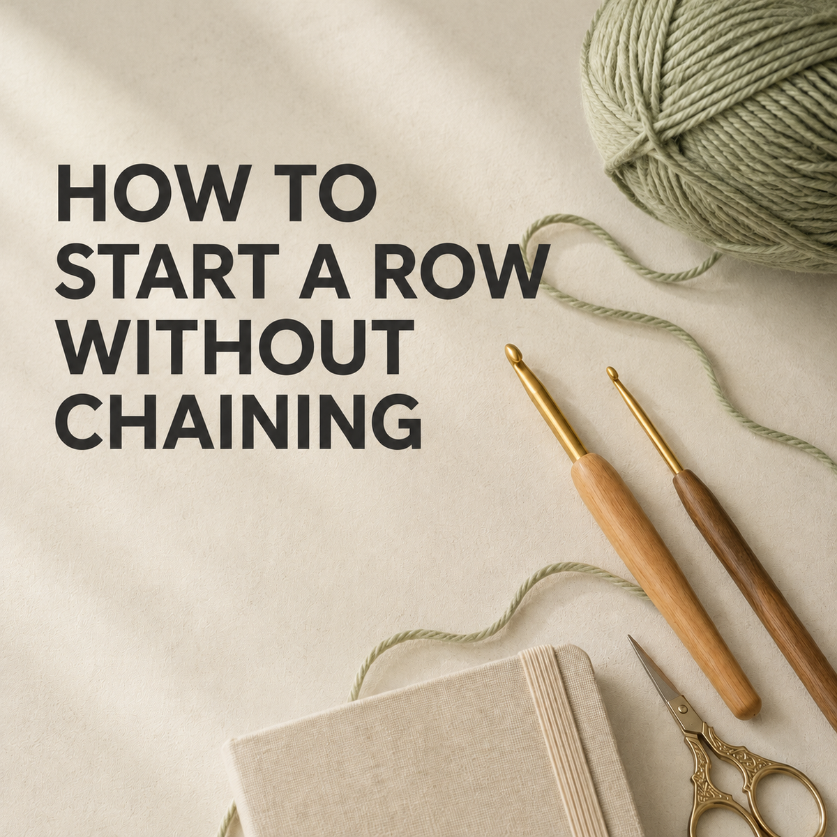 How To Start A Row Without Chaining | Step-by-Step for Beginners