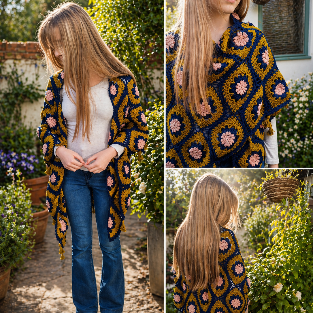 The Midnight Lantern Shawl