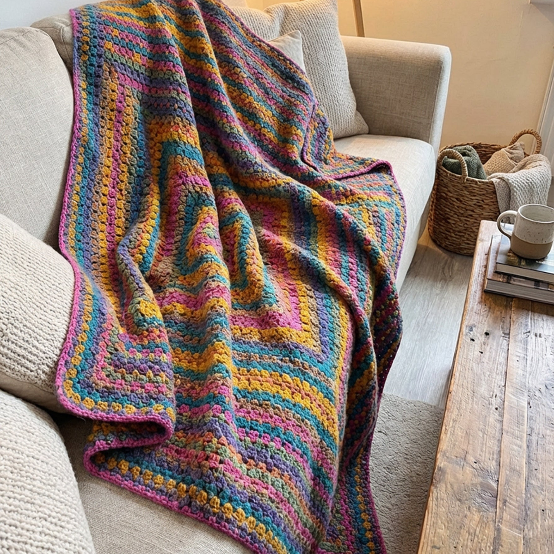 Block Stitch Blanket