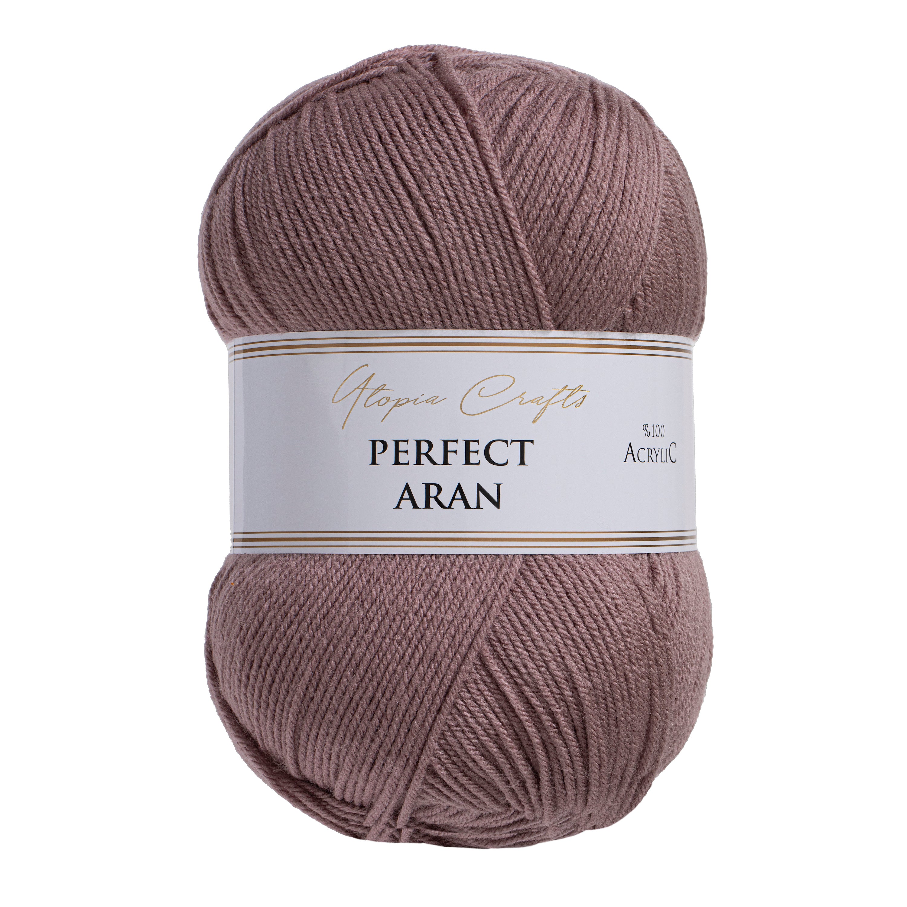 Utopia Crafts Aran Knitting and Crochet Yarn, 400g [Copper Rose]
