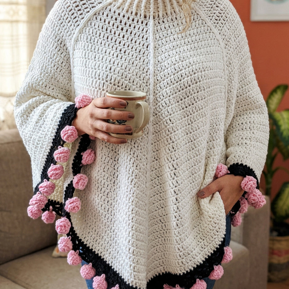 The Flower Bouquet Poncho