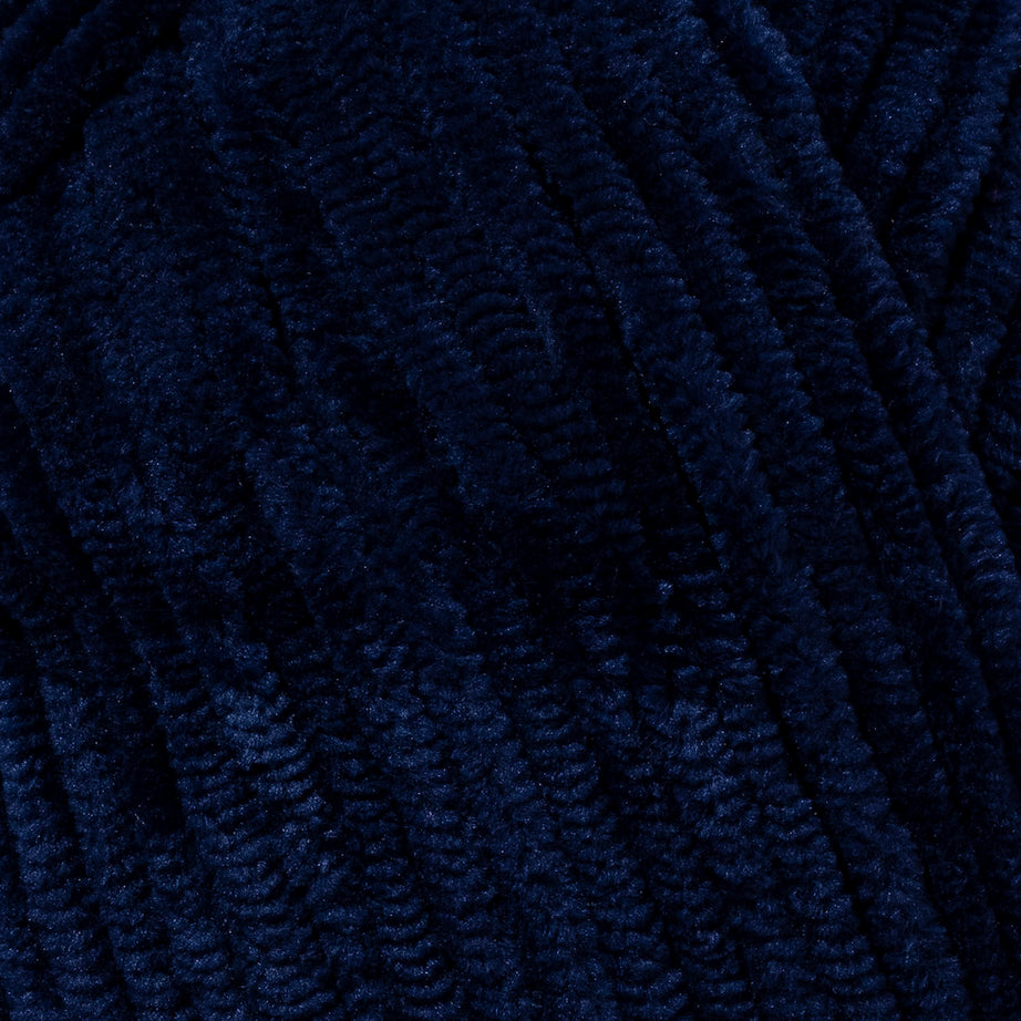 Utopia Crafts Velvet Lux Chenille Super Soft Chunky Yarn 100g - 110m (Midnight Blue / Extra Soft)
