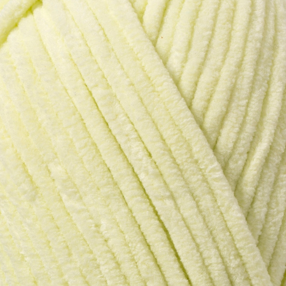Utopia Crafts Chenille Extra Soft Yarn 100g (Pale Lemon)