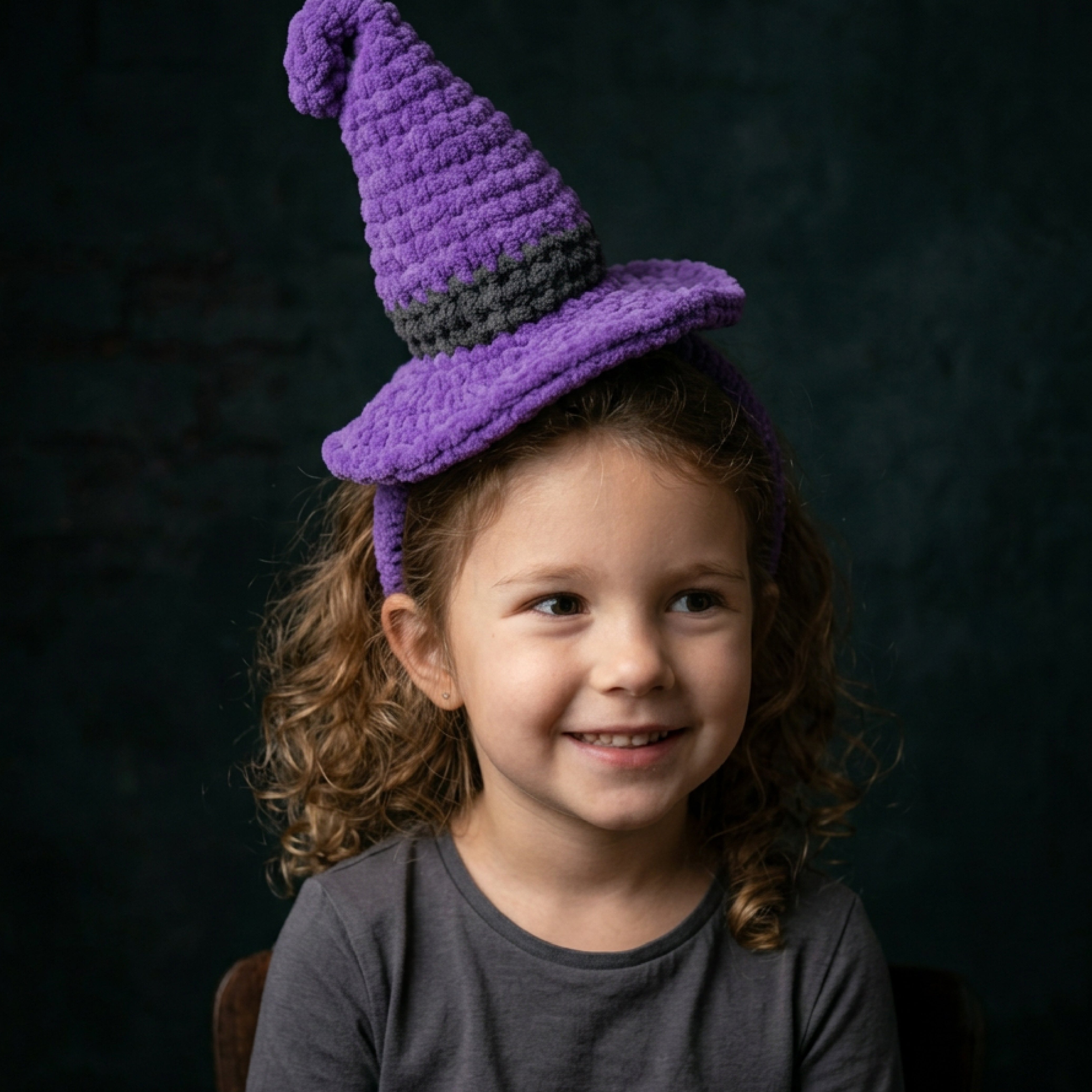 Witch Hat Headband Crochet Pattern