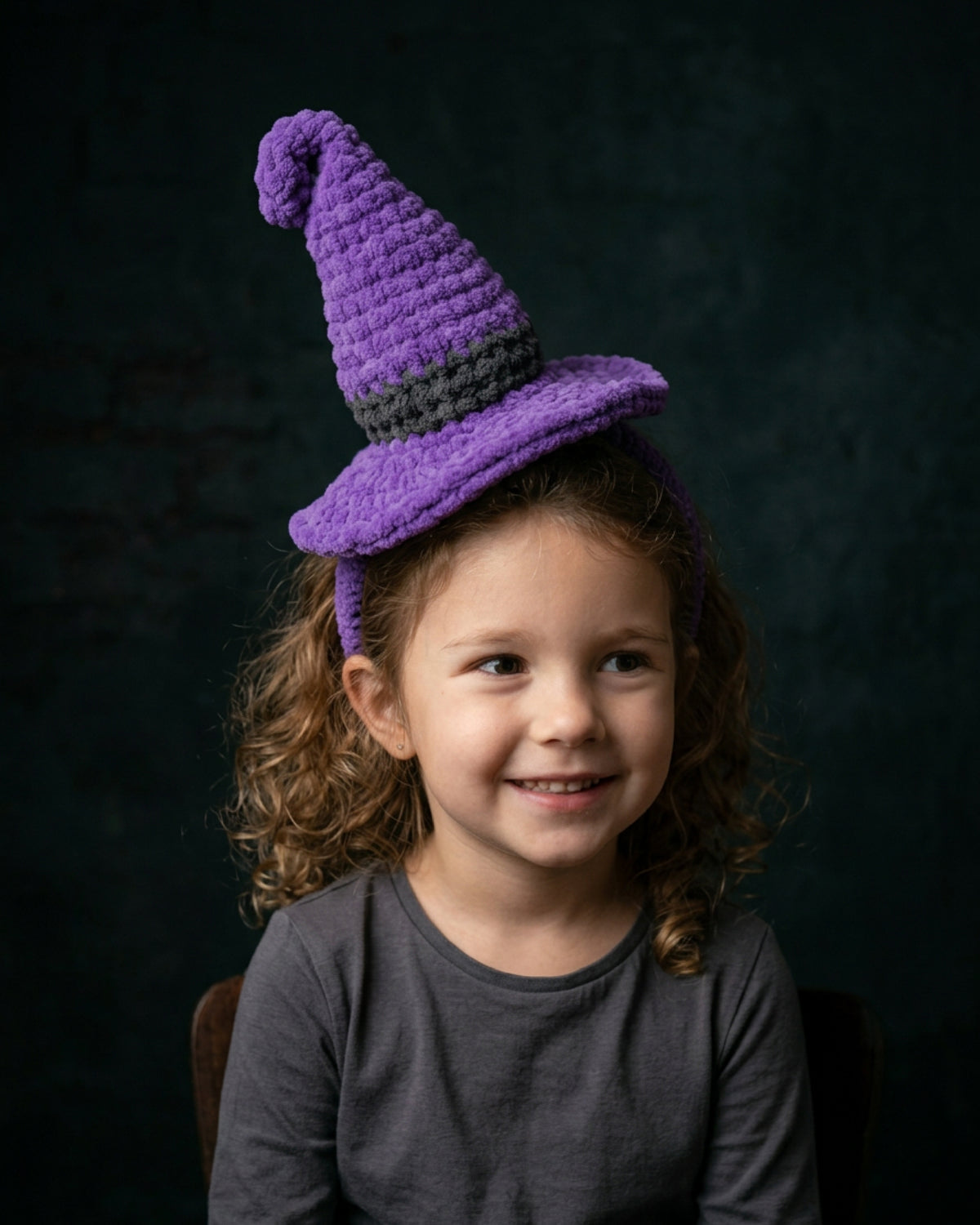 Witch Hat Headband Crochet Pattern