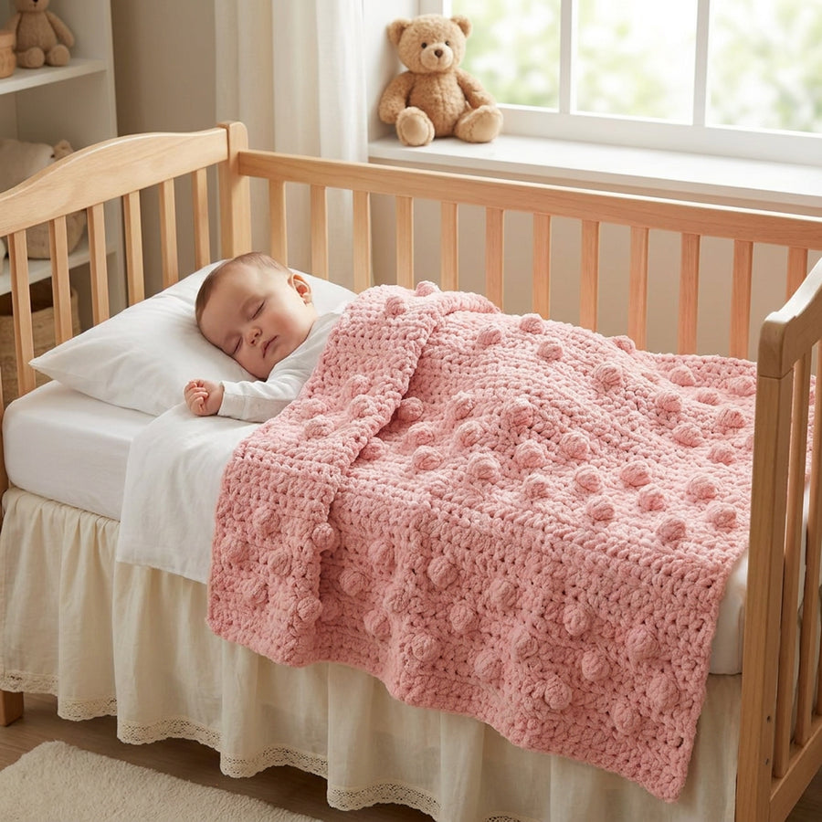 Bobble Baby Blanket – Free Crochet Pattern