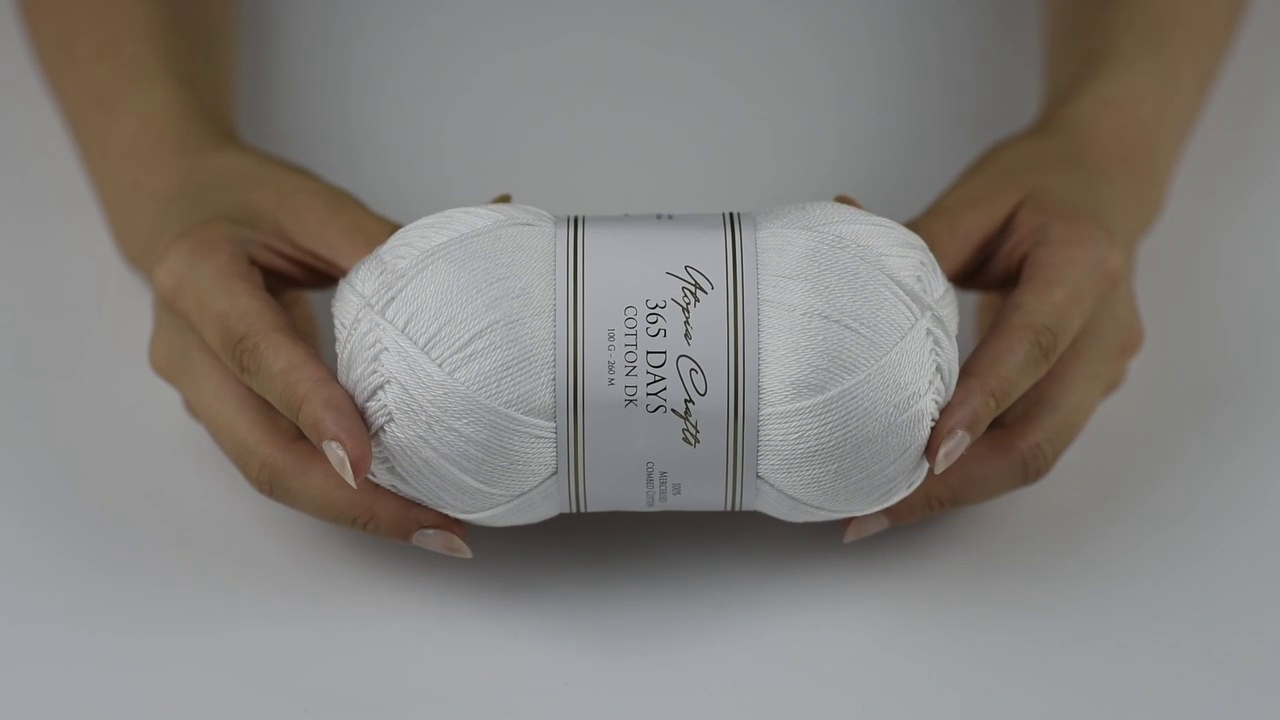 365 Days Cotton – Soft & Durable DK Weight Cotton Yarn (100g / 260m)