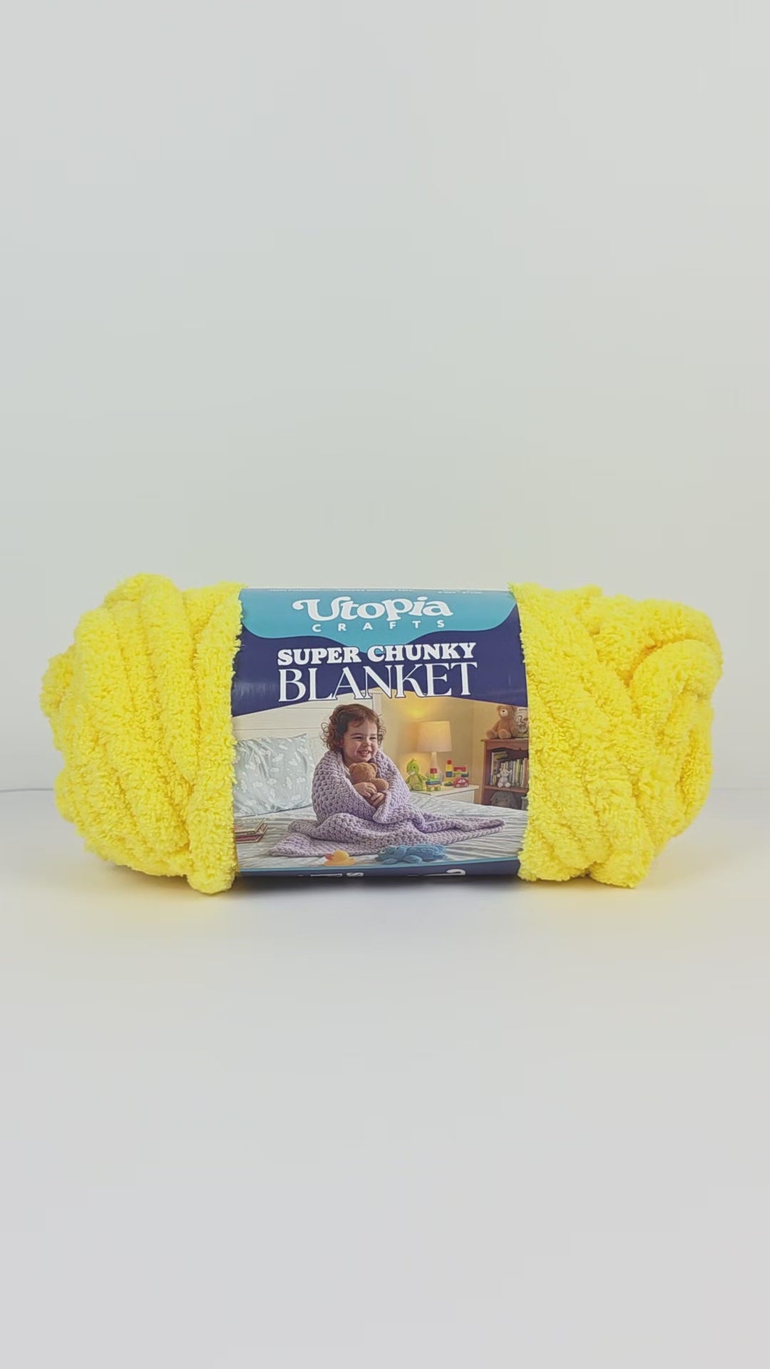 Utopia Crafts Super Chunky Blanket Yarn 250g, Soft Chenille Yarn for Arm Knitting - Thick Bulky Polyester Jumbo Yarn for Hand Knit Throw Blankets, Crochet, DIY Home Décor