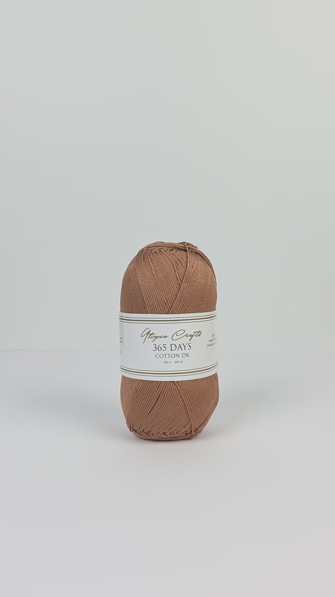 365 Days Cotton – Soft & Durable DK Weight Cotton Yarn (100g / 260m)