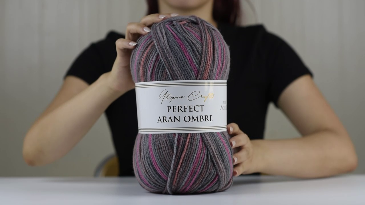 Perfect Aran Ombre Multicolour Knitting and Crochet Yarn, 300g - 600m