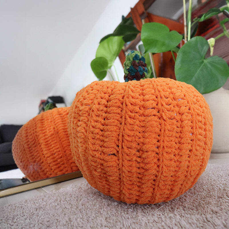 Crochet Pumpkin Pillow for Beginners